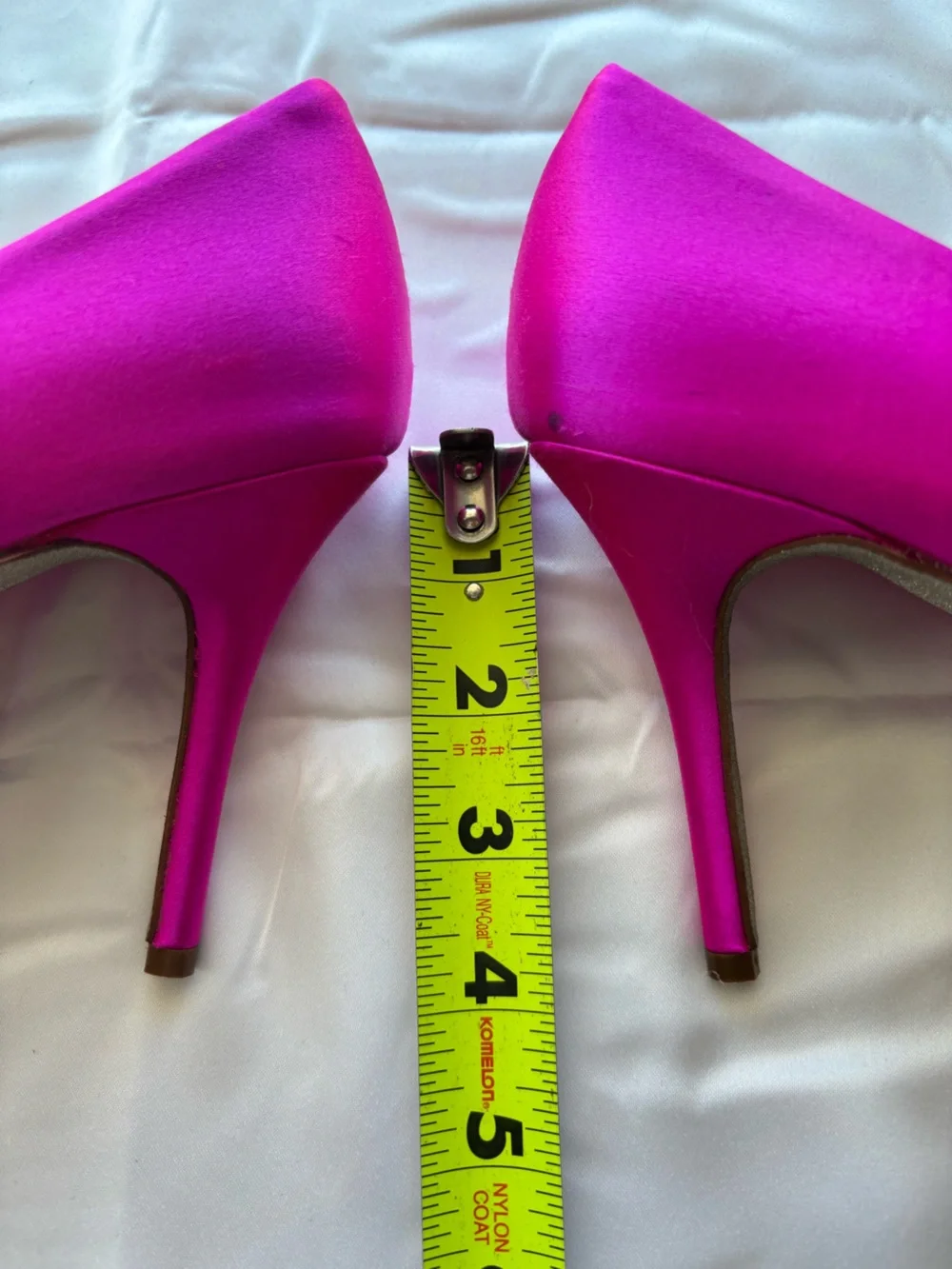 J. Crew Hot Pink Pointed Toe Pumps with Glitter Soles